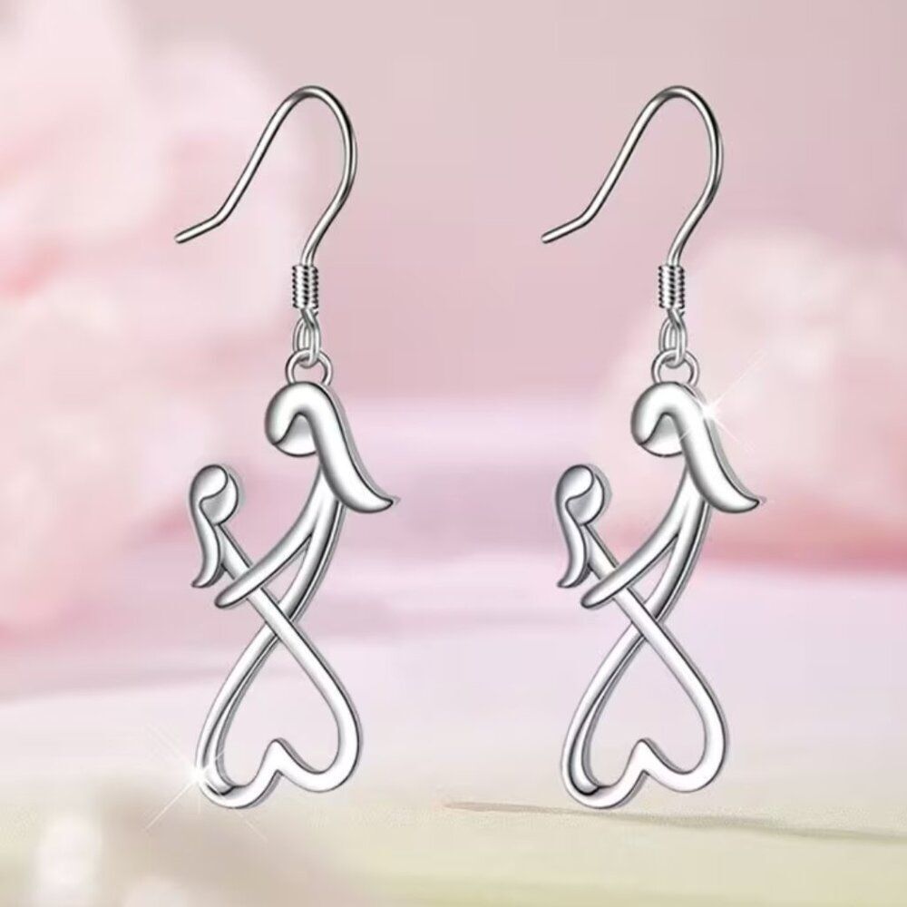 Everlasting Bond Mother Daughter Earring Minimalist Celebrate Special Connection